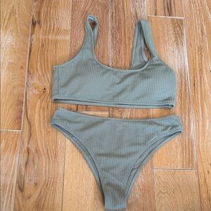 SHEIN Olive Green Bikini Set